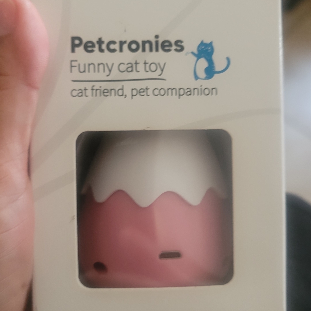 Pink and White Cat Toy